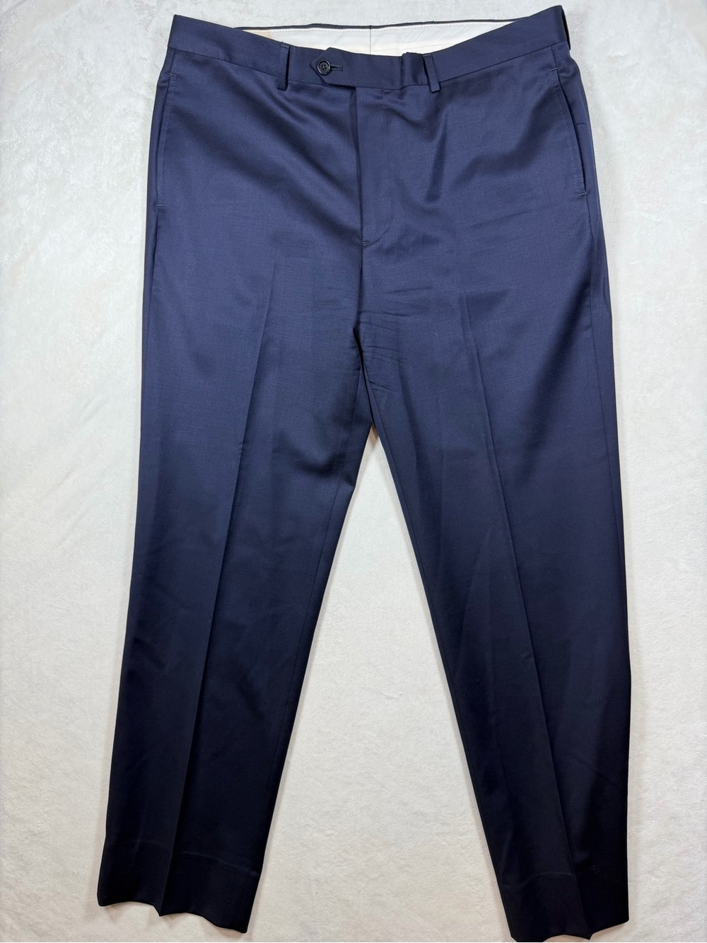 Brooks Brothers 38W 32L Madison Fit Wool Navy Blue Dress Pants Trousers